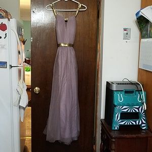 Dark Mauve Tulle Bridesmaid/Prom Dresses (2)